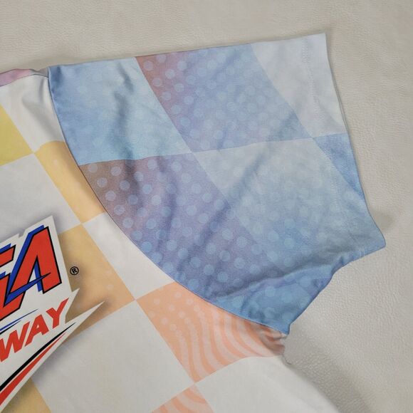 Mens NASCAR Checkered Flag Blue Multicolor Sublimated T-Shirt XL - Picture 8 of 14